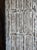 1920s Vintage Whitewashed Carved Wood Sliding Barn Door | Ornate Rustic Statement Piece 102 For Sale - Image 5 of 6