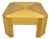 Vintage Split Reed Rattan Square Coffee Table For Sale