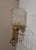 1970s Vintage Wall Lamp with a Brass and Bronze Frame and a Fluted Glass Shade, 1970s For Sale - Image 5 of 6