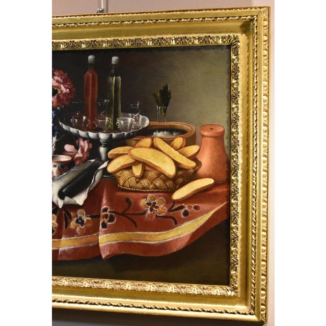 Giacomo Nani, Still Life, 1740, Oil on Canvas, Framed For Sale - Image 6 of 18