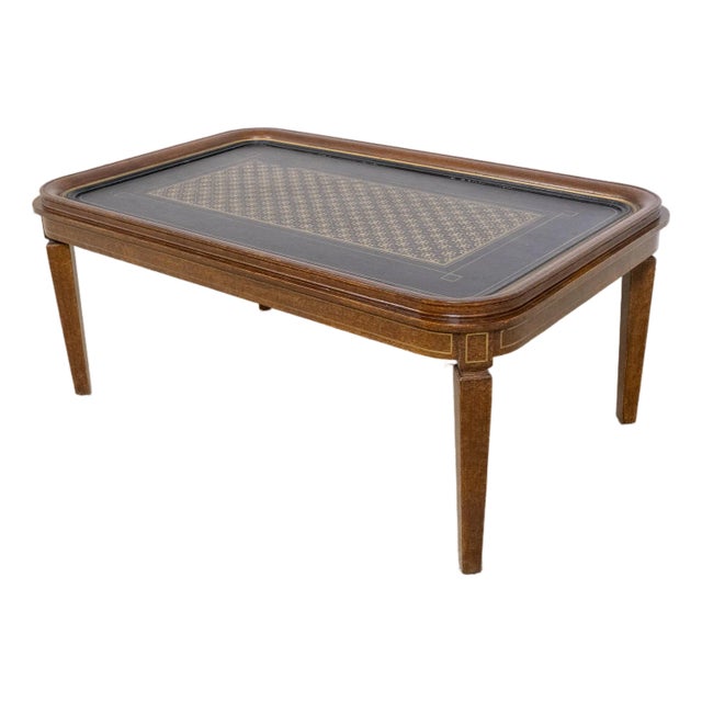 Maitland Smith Textured Finish Neoclassical Coffee Table For Sale