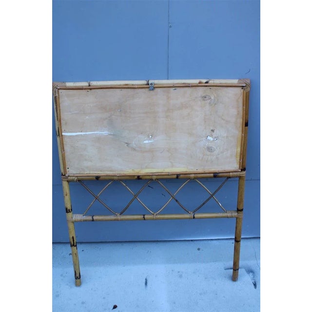 Mid-Century Modern Italian Bamboo Bed Headboard, 1960s For Sale - Image 3 of 9