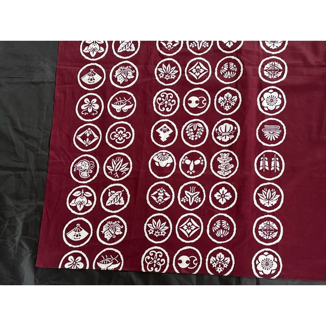 Japanese Japanese Furoshiki Cloth Textile Panel For Sale - Image 3 of 12