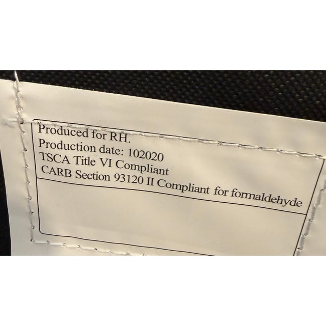 2020s Restoration Hardware the Cloud Sofa, Ebony Cavalo Leather For Sale - Image 5 of 12