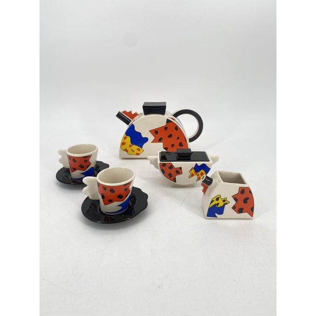 Coffee Service by Bottega Laurentia for Studio Lampo, 1980s, Set of 5 For Sale - Image 18 of 18