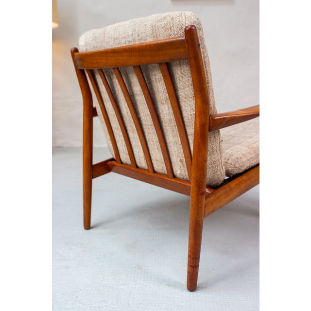 Wood Vintage Danish Teak Easy Chair by Svend Aage Eriksen for Glostrup, 1960s For Sale - Image 7 of 18
