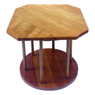Art Deco Style, Oak Side End Drinks Table, Circa Mid-20th Century For Sale