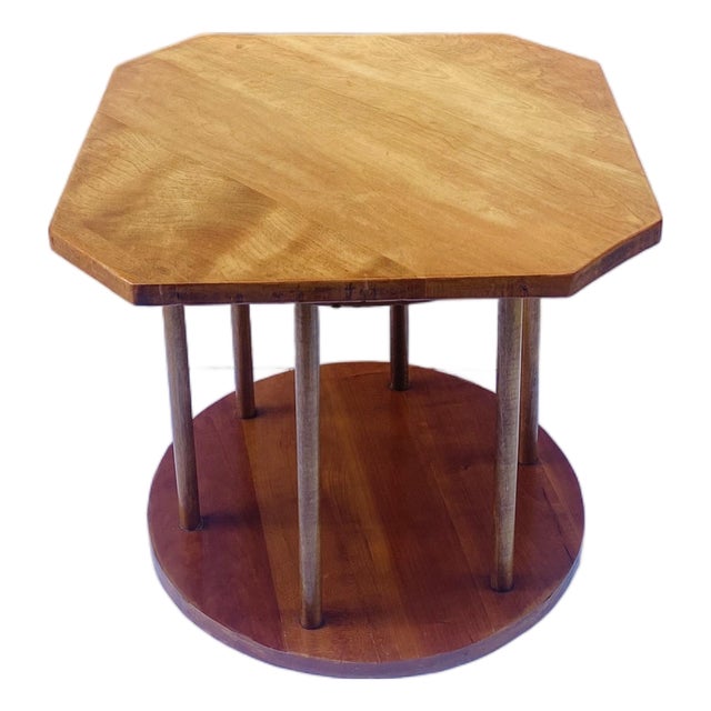 Oak Side End Drinks Table, Art Deco Style, Circa Mid-20th Century For Sale