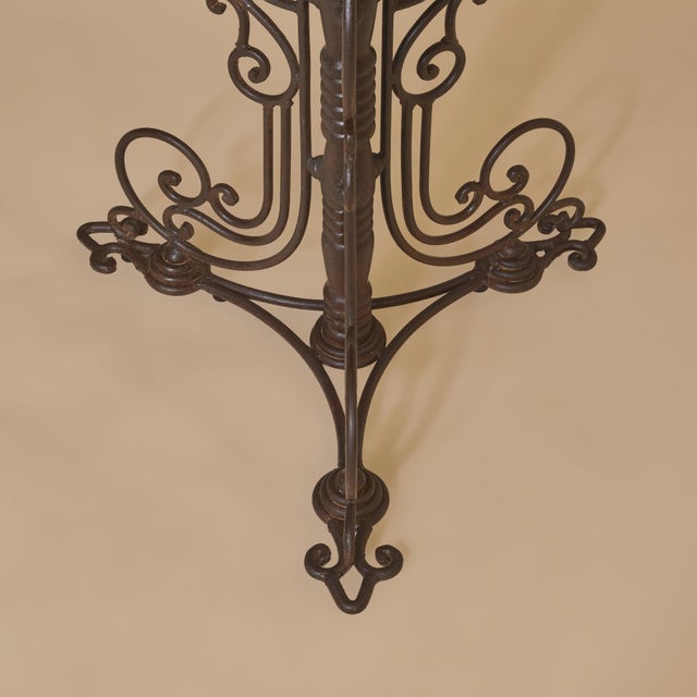 French Iron + Concrete Guéridon Side Table, 1940s For Sale In Chicago - Image 6 of 13