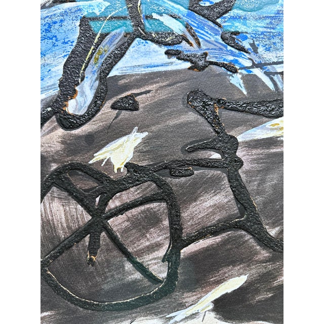 Emil Schumacher, Original Terragraph from the Book of Genesis, 1998, No. 2 For Sale - Image 4 of 6