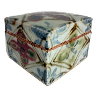 Mid 20th Century Mingei Casket, Attributed to Takéichi Kawai or Kanjiro Kawai For Sale