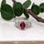 2020s 1.2ct Stunning Rubellite Tourmaline Ring With Natural Diamonds: Solid 14k Gold, Size 6.75 For Sale - Image 5 of 8