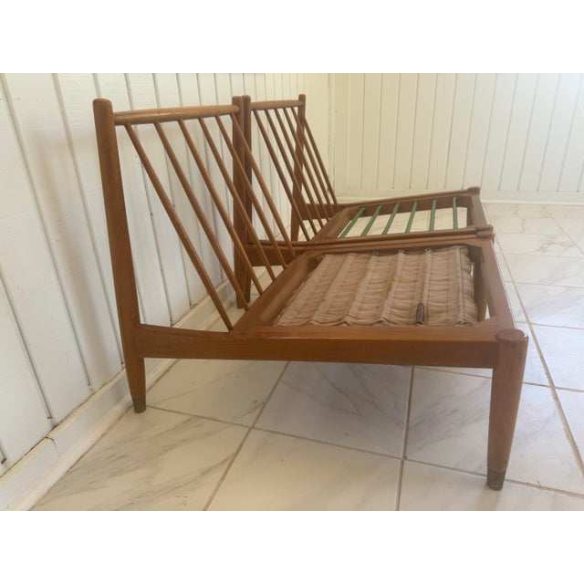 1960s Low Swedish Beech Lounge Chair by Folke Ohlsson for Dux, 1960s For Sale - Image 5 of 5