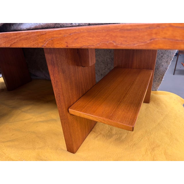 Danish/Scandanavian Modern Teak Multi Level Coffee Table For Sale - Image 10 of 12
