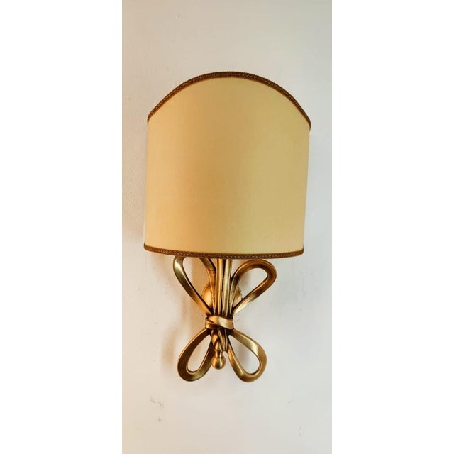 Mid-Century Modern Vintage Wall Light in Brass For Sale - Image 3 of 18
