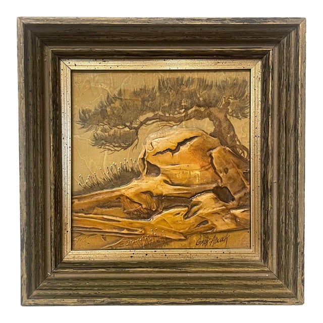American Southwest Realism Landscape Framed Original Oil Painting by Gary Adcock For Sale