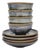 Hand-Painted Vietnamese Ceramic Tea Set for 4 With Dual-Glaze Finish For Sale