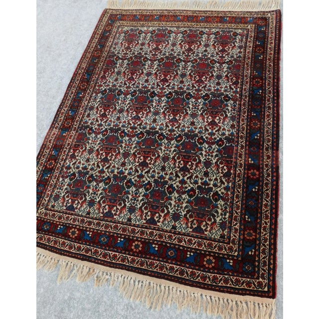 Persian 1930s Antique Persian Rug. 3'6"x 5' For Sale - Image 3 of 13