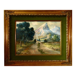 Bill Shaddix Evening In Jackson Hole 1967 Painting For Sale