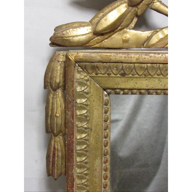 French 18th Century French Giltwood Marriage Mirror For Sale - Image 3 of 17