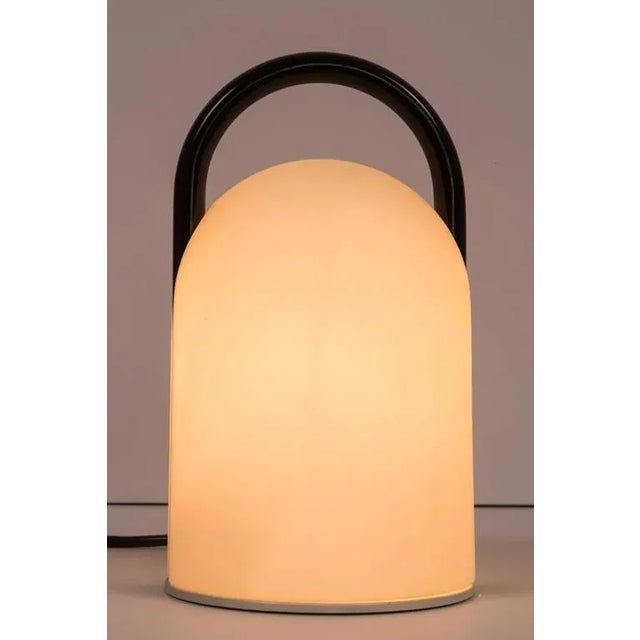 Tronconi 1980s Romolo Lanciani Brown and Glass 'Tender' Table Lamp for Tronconi For Sale - Image 4 of 7