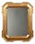 Antique Gilded Cabaret Mirror with Molded Frame, 1800s For Sale