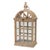 Modern Natural Wooden Lantern with Curved Top (Set of 2) For Sale - Image 3 of 3