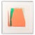 Larry Zox Abstract Composition in Salmon Pochoir For Sale