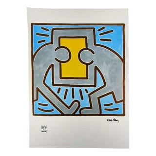 After Keith Haring, Figurative Composition, 1990s, Limited Edition Lithograph For Sale