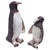 Midcentury modern set of two sculpted clay penguins Mother and Child designed in the 1960s and signed by the artist with...