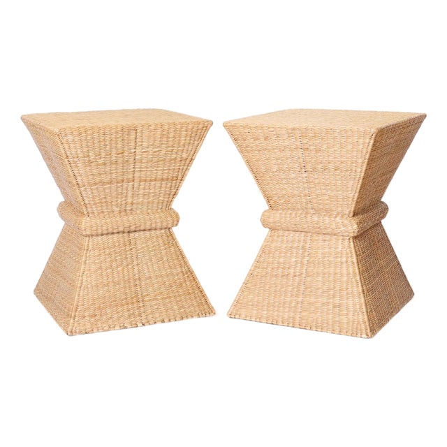 Pair of Mid Century Style Sheaf of Wheat Stands For Sale