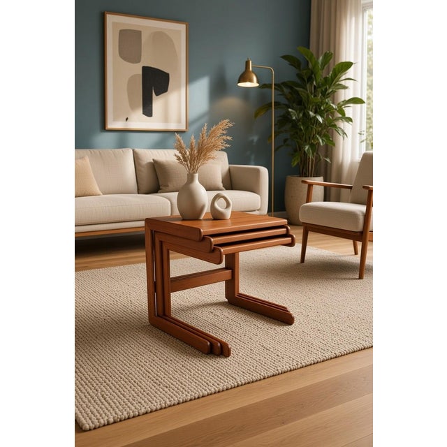 Nesting Tables from Salin Nyborg, Danemark, 1960s, Set of 3 For Sale - Image 9 of 13