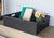 Artifacts Rattan Rectangular Storage Basket in Tudor Black - 20" For Sale - Image 10 of 11