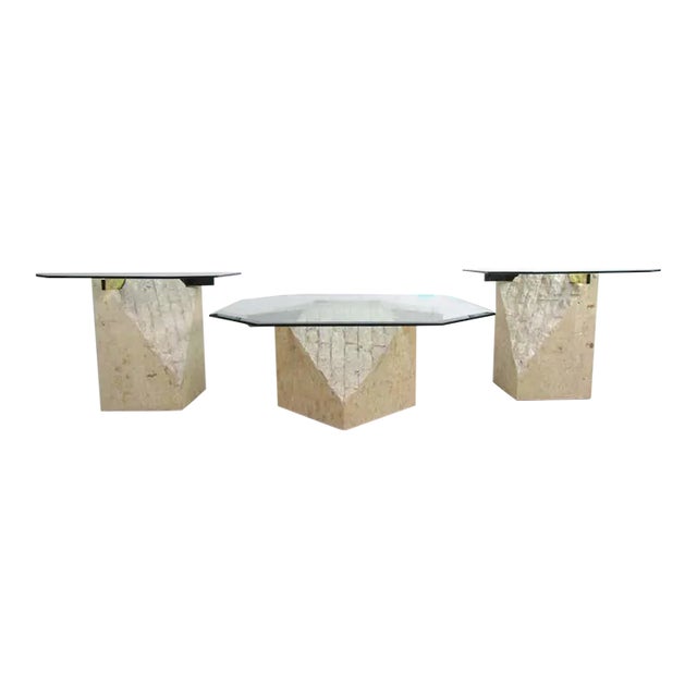 Set of 3 Midcentury Artedi Style Tables For Sale