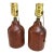 Vintage Mid Century Modern Petite Turned Walnut Table Lamps - a Pair For Sale