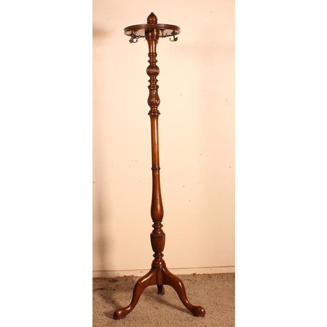 Antique Mahogany Coat Rack For Sale - Image 9 of 9