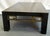 Black Vintage Chinoiserie Style Black Lacquer Coffee Table With Gold Floral Designs For Sale - Image 8 of 18