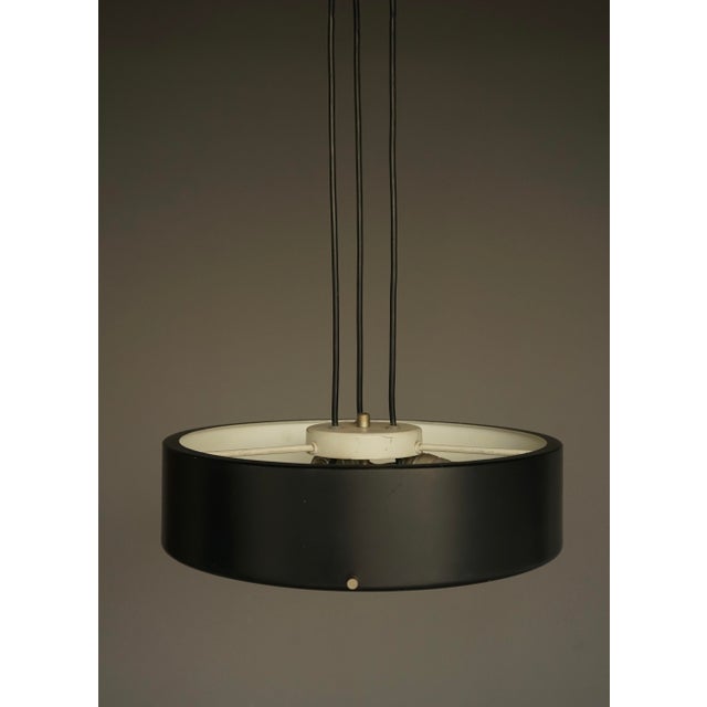 Mid-Century Italian Ceiling Pendant Light in Glass and Metal by Bruno Gatta for Stilnovo, 1950s For Sale - Image 14 of 15