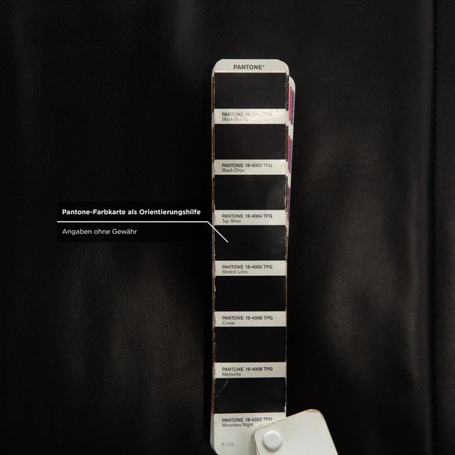 BMP 622 3-Seater Sofa in Black Leather from Rolf Benz For Sale - Image 10 of 15