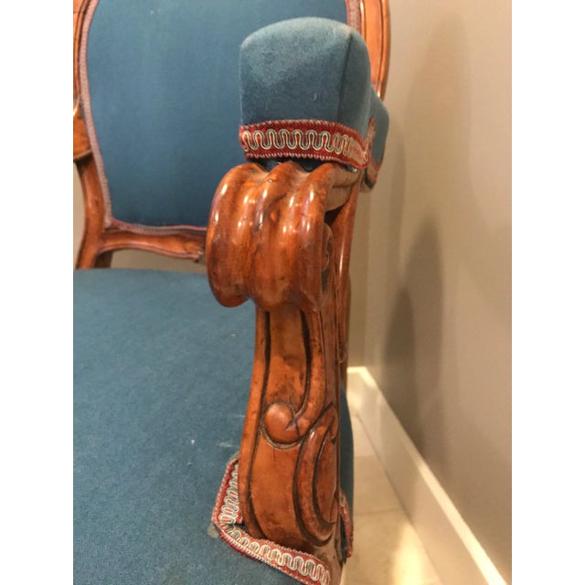 French 19th Century Louis XVI Style Armchair For Sale - Image 3 of 11