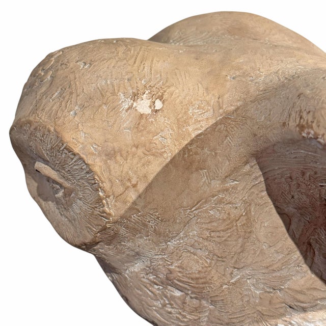 Vintage Snow Owl Sculpture by Klara Sever For Sale - Image 9 of 12