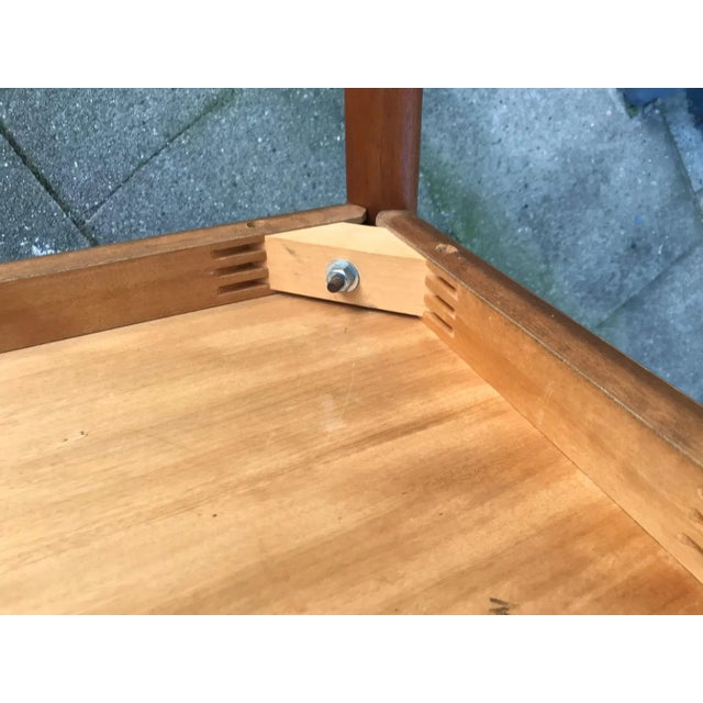 Wood Mid-Century Teak Side or Coffee Table, 1970s For Sale - Image 7 of 8