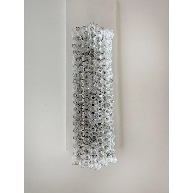 Mid 20th Century Crystal Murano Poliedri 138 Transparent Glasses Chandelier by Carlo Scarpa For Sale - Image 10 of 11