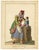 Michela De Vito, Costume of Procida, Province of Naples, 1800s, Watercolour For Sale - Image 3 of 7