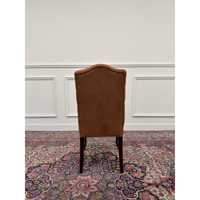 English Chesterfield President Chairs, Set of 6 For Sale - Image 6 of 18