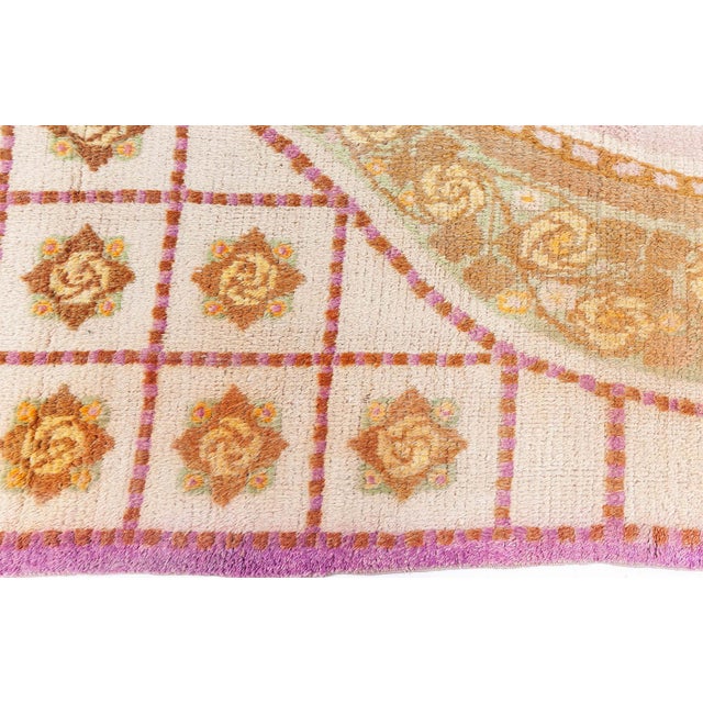 Doris Leslie Blau Vintage French Art Deco Rug For Sale - Image 4 of 8
