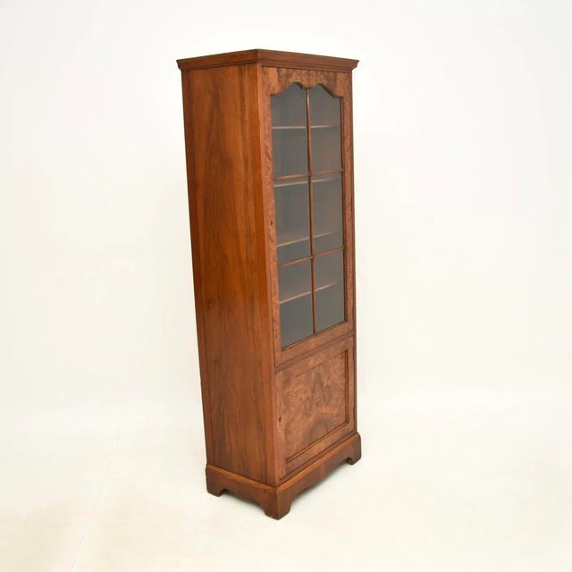 Burr Walnut Bookcase, 1930s For Sale - Image 4 of 8