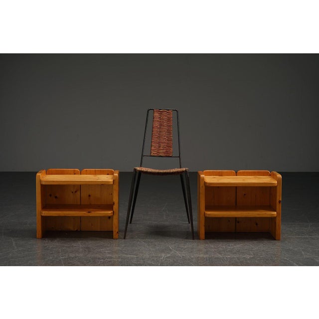 Brown Modernist Nightstands, Set of 2 For Sale - Image 8 of 13