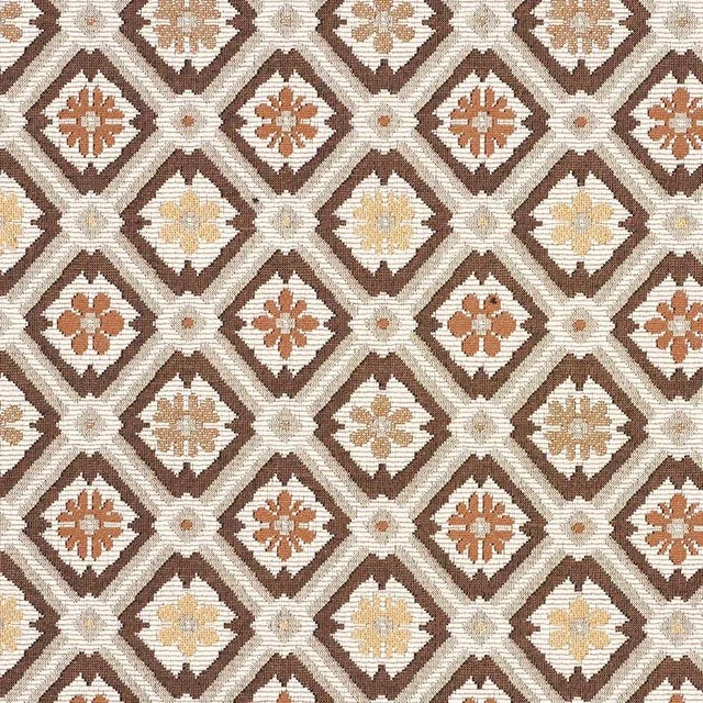 Schumacher Savonnerie Tapestry Fabric in Brown For Sale