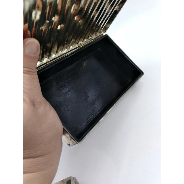 1960s 1960s French Contemporary Silver Bamboo Box For Sale - Image 5 of 9